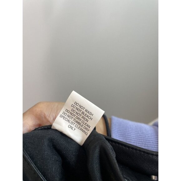 Pacsun Black Faux Leather Pants Wide Leg Women's Size XS NWT NEW Grunge Rock - Picture 6 of 12